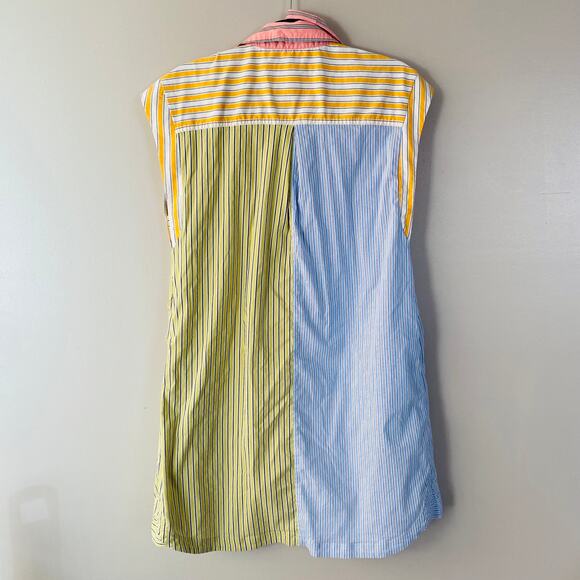 Anthropologie Maeve "Toni" multi color striped button down dress tunic (M) - Picture 10 of 10